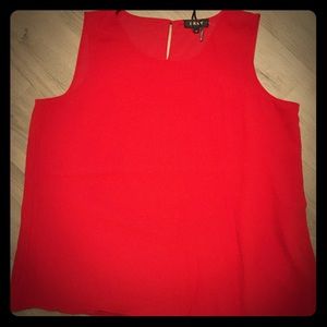 Christmas Red DKNY Sleeveless Top